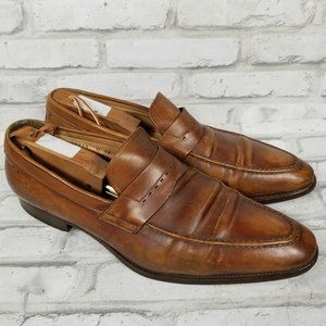Santoni Slip On Shoes Tan